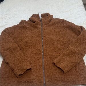 Lululemon Brown Textured Zip-Up Jacket